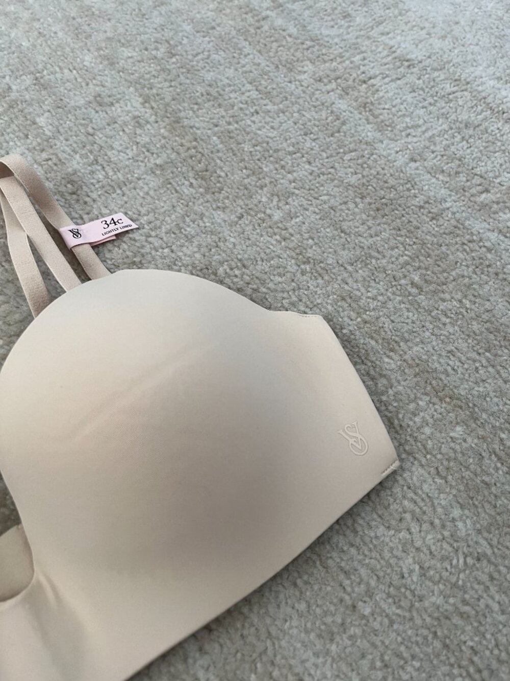 Victoria’s Secret Lightly Lined Wireless T-Shirt Bra Nude Beige 34C NWOT - Picture 4 of 8